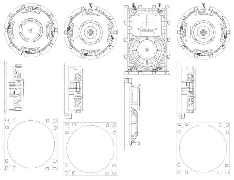 Sonance VP62R SST/SUR TL,VP62R TL, VP66R TL, VP66 TL Sonance VP62R SST/SUR TL,VP62R TL, VP66R TL, VP66 TL